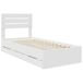 Estructura de cama individual para adultos Estructura de cama individual para adultos Blanco