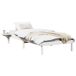 Estructura de cama individual para adultos Estructura de cama individual para adultos Blanco