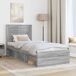 Estructura de cama individual para adultos Estructura de cama individual para adultos Gris