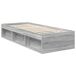 Estructura de cama individual para adultos Estructura de cama individual para adultos Gris