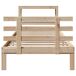 Estructura de cama individual para adultos Estructura de cama individual para adultos Marrón
