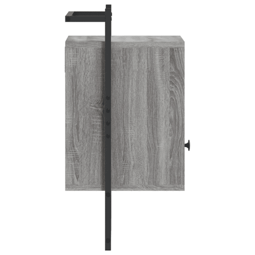 Soluna Home - Mesas de cabeceira Madeira trabalhada e metal 2 piezas 40 x 30 x 61 cm