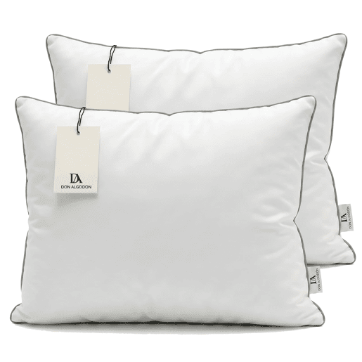 Pack 2 Travesseiros 70cm Don Algodón em fibra e viscoelástica com capa amovível