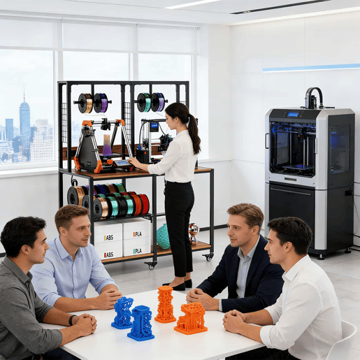 Suporte duplo para impressoras 3D, para 2 impressoras 3D u2013 estrutura metálica com compartimento para filamentos, suporte em T, rodas com travão, mesa de trabalho móvel ou fixa para uso doméstico e em oficina u2013 preto