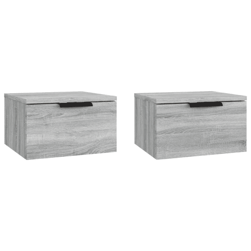 Soluna Home - Mesas de cabeceira Madeira 2 piezas 34 x 30 x 20 cm