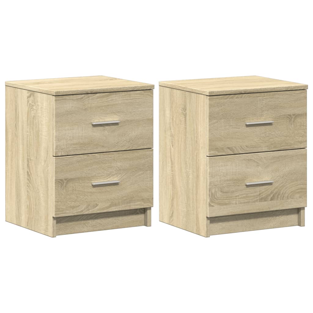 Soluna home - set de 2 mesitas de noche madera maciza itharon 40