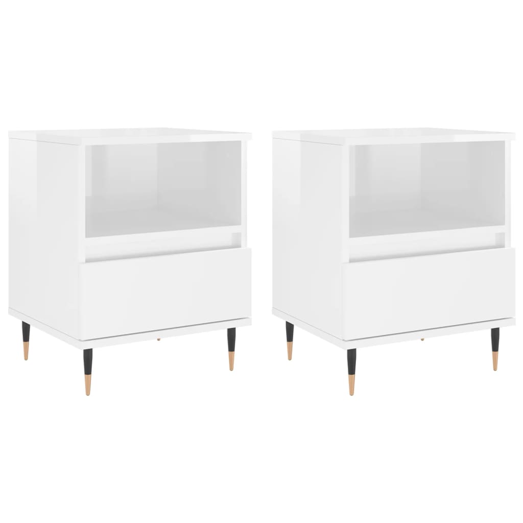 Soluna home - set de 2 mesitas de noche madera blandon 35