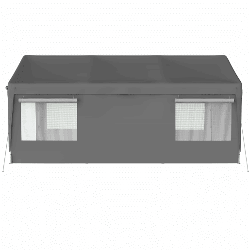 Tenda garagem 3x6 m - Inverno, com janela enrolável, laterais e teto removíveis - Cinza