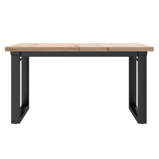 Mesa de Centro, Mesa baixa, estrutura em O 90x90x45,5 cm pinhoaço