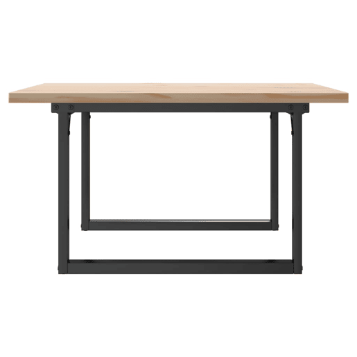 Mesa de Centro, Mesa baixa, estrutura em O 90x90x45,5 cm pinhoaço
