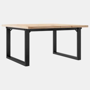 Mesa de Centro, Mesa baixa, estrutura em O 80x80x45,5 cm pinhoaço