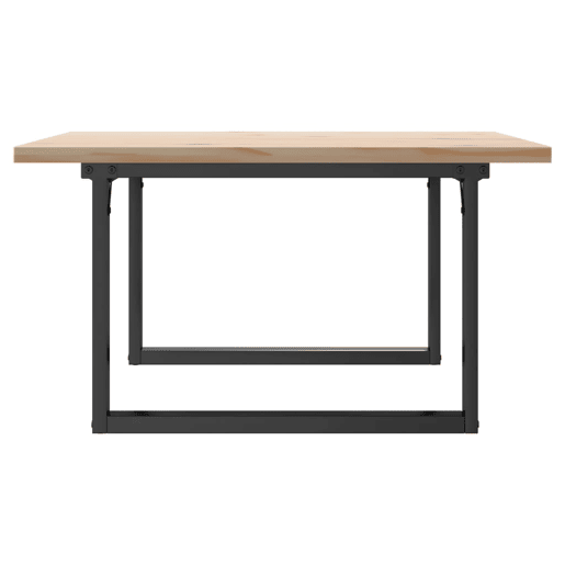 Mesa de Centro, Mesa baixa, estrutura em O 80x80x45,5 cm pinhoaço
