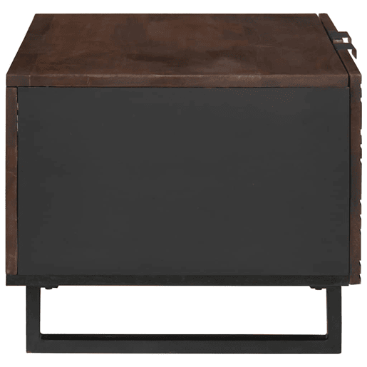 Mesa de Centro, Mesa baixa, Marrom e Preto 80 x 50 x 40 cm