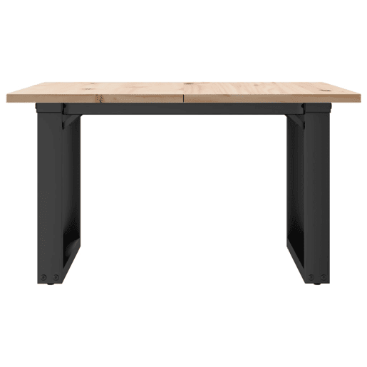 Mesa de Centro, Mesa baixa, estrutura em O 60x60x40 cm pinho e aço