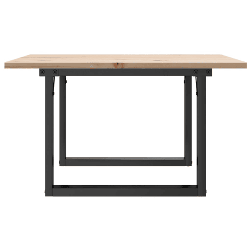Mesa de Centro, Mesa baixa, estrutura em O 60x60x40 cm pinho e aço