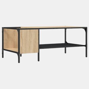 Mesa de Centro, Mesa baixa, c prateleira derivados de madeira carvalho sonoma