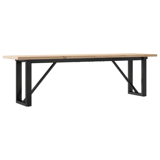 Mesa de Centro, Mesa baixa, estrutura em O 160x40x45,5cm pinhoaço