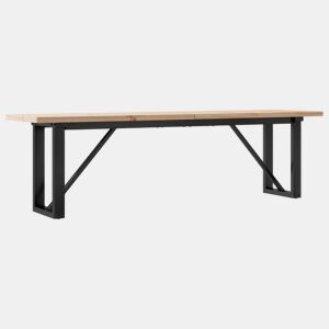Mesa de Centro, Mesa baixa, estrutura em O 160x40x45,5cm pinhoaço