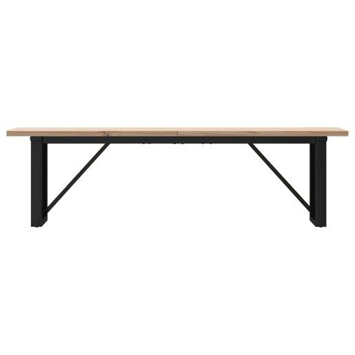 Mesa de Centro, Mesa baixa, estrutura em O 160x40x45,5cm pinhoaço