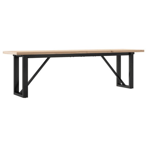 Mesa de Centro, Mesa baixa, estrutura em O 160x40x45,5cm pinhoaço