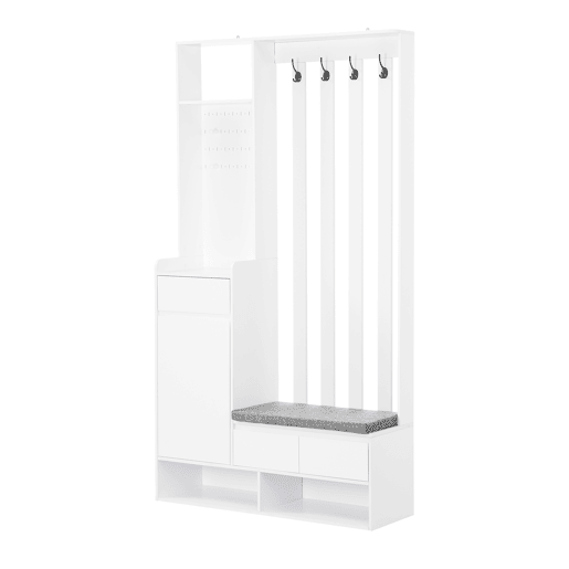 Móvel de entrada de mdf com sapateira,branco Móvel de entrada de mdf com sapateira,branco