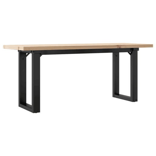 Mesa de Centro, Mesa baixa, estrutura em O 110x40x45,5cm pinhoaço