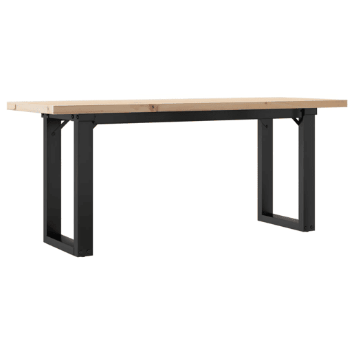 Mesa de Centro, Mesa baixa, estrutura em O 110x40x45,5cm pinhoaço