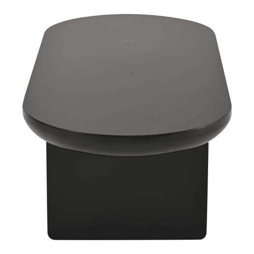 Mesa de centro 119,7 x 49,8 x 35,5 cm - moderna e minimalista, oval, em MDF com acabamento em pintura pulverizada, mesa de sala, para sofá e café - preta Mesa de centro 119,7 x 49,8 x 35,5 cm - moderna e minimalista, oval, em MDF com acabamento em pintura pulverizada, mesa de sala, para sofá e café - preta