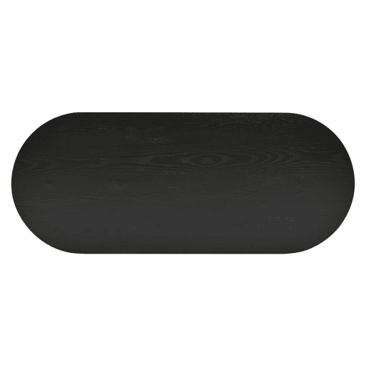 Mesa de centro 119,7 x 49,8 x 35,5 cm - moderna e minimalista, oval, em MDF com acabamento em pintura pulverizada, mesa de sala, para sofá e café - preta Mesa de centro 119,7 x 49,8 x 35,5 cm - moderna e minimalista, oval, em MDF com acabamento em pintura pulverizada, mesa de sala, para sofá e café - preta