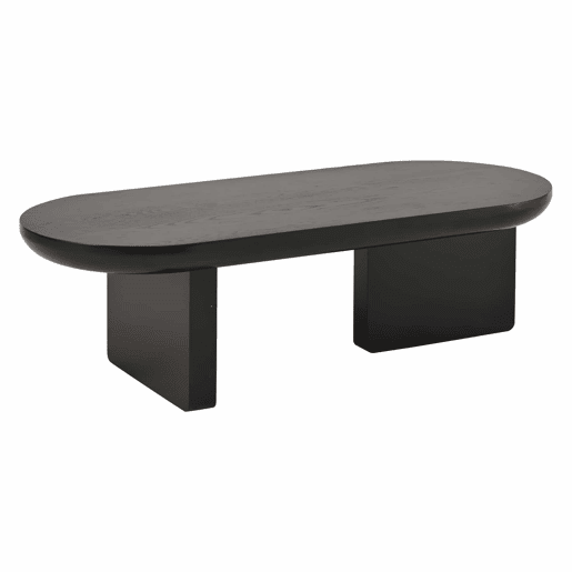 Mesa de centro 119,7 x 49,8 x 35,5 cm - moderna e minimalista, oval, em MDF com acabamento em pintura pulverizada, mesa de sala, para sofá e café - preta Mesa de centro 119,7 x 49,8 x 35,5 cm - moderna e minimalista, oval, em MDF com acabamento em pintura pulverizada, mesa de sala, para sofá e café - preta