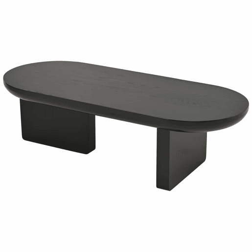 Mesa de centro 119,7 x 49,8 x 35,5 cm - moderna e minimalista, oval, em MDF com acabamento em pintura pulverizada, mesa de sala, para sofá e café - preta Mesa de centro 119,7 x 49,8 x 35,5 cm - moderna e minimalista, oval, em MDF com acabamento em pintura pulverizada, mesa de sala, para sofá e café - preta