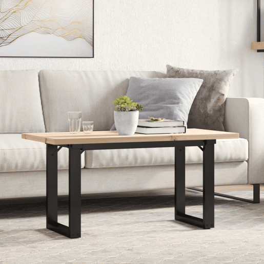 Mesa de Centro, Mesa baixa, estrutura em O 90x40x45,5 cm pinhoaço