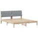 Estructura de cama matrimonial 180x200 Estructura de cama matrimonial 180x200 Blanco/ Gris Claro