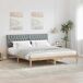 Estructura de cama matrimonial 180x200 Estructura de cama matrimonial 180x200 Blanco/ Gris Claro