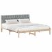 Estructura de cama matrimonial 180x200 Estructura de cama matrimonial 180x200 Blanco/ Gris Claro