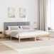 Estructura de cama matrimonial 180x200 Estructura de cama matrimonial 180x200 Blanco/ Gris Claro