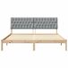 Estructura de cama matrimonial 180x200 Estructura de cama matrimonial 180x200 Blanco/ Gris Claro