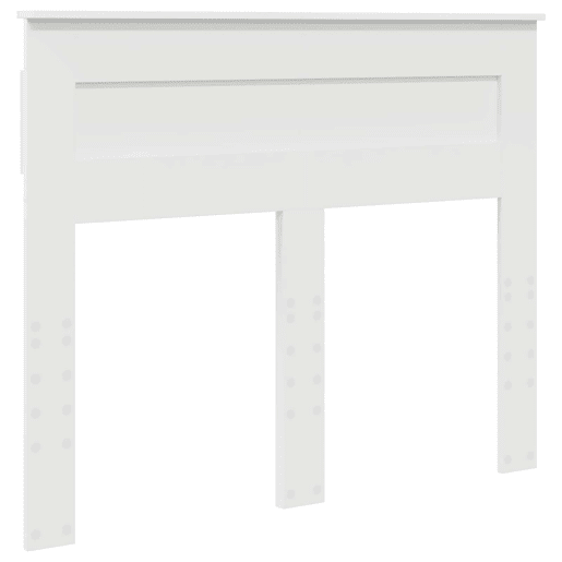 Estrutura da Cama de casal simple com cabeceira Branco 120 x 200 cm