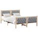 Estructura de cama matrimonial 145x210 Estructura de cama matrimonial 145x210 Blanco/ Gris Claro