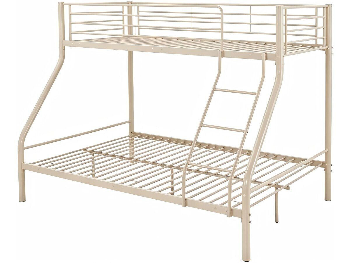 Litera con somier de metal incluido <> - 90/140 x 190 cm - gris topo