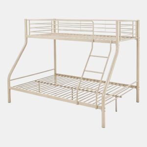 Cama de beliche com base de metal incluída > - 90140 x 190 cm - Cinza-escuro