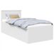 Estructura de cama individual para adultos Estructura de cama individual para adultos Blanco