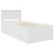 Estructura de cama individual para adultos Estructura de cama individual para adultos Blanco