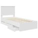 Estructura de cama individual para adultos Estructura de cama individual para adultos Blanco