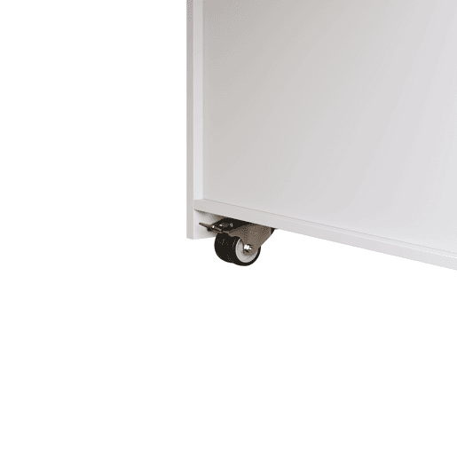 Ilha de cozinha extensível 120-184 cm - com gavetas e rodízios, bancada com efeito de madeira, ilha multifuncional para cozinha, sala de jantar e bar - branca