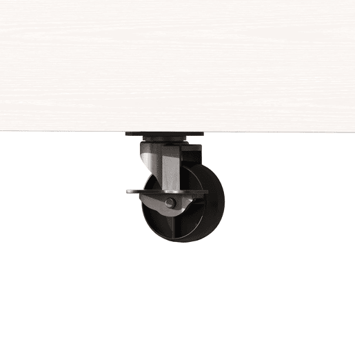 Carro de cozinha com 91 cm de altura - bancada extensível e ligação elétrica - branco