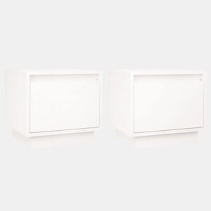 Soluna Home - Mesas de cabeceira Madeira 2 piezas 35 x 34 x 32 cm