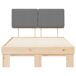 Estructura de cama matrimonial 123x211 Estructura de cama matrimonial 123x211 Blanco/ Gris Claro