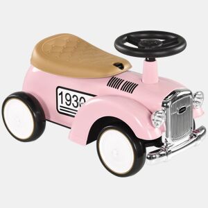 AIYAPLAY Carro Andador para Bebé dos 12 aos 36 Meses Carro sem Pedais com Buzina, Compartimento de Armazenamento e Volante para Interior e Exterior 58x27x35 cm Rosa