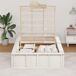 Estructura de cama individual para adultos Estructura de cama individual para adultos Blanco